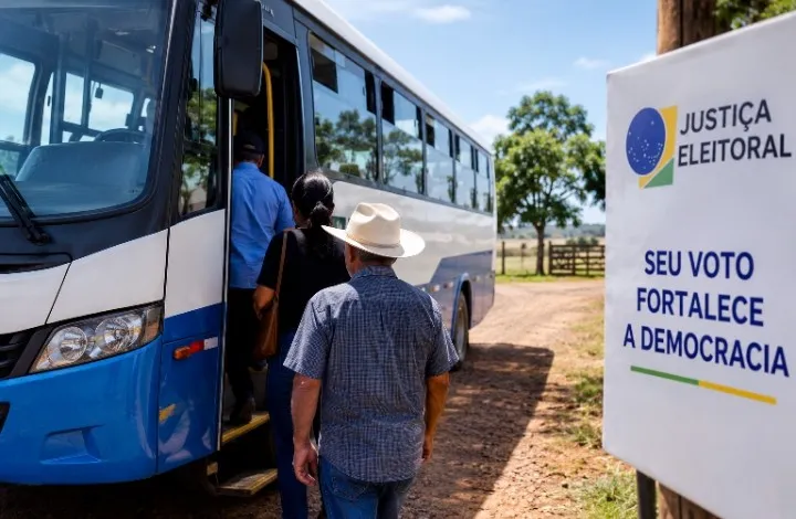 Ônibus levarão moradores da zona rural de Coxim para votar no domingo