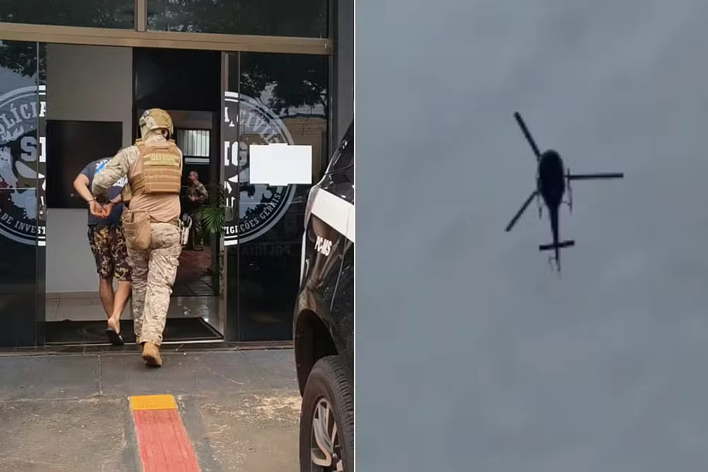 Operação em andamento em Dourados. (Osvaldinho Duarte - G1MS/PCMS)